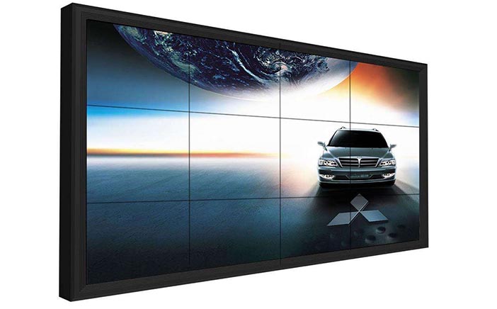 数字汽车展厅常用设备大屏幕拼接展示图